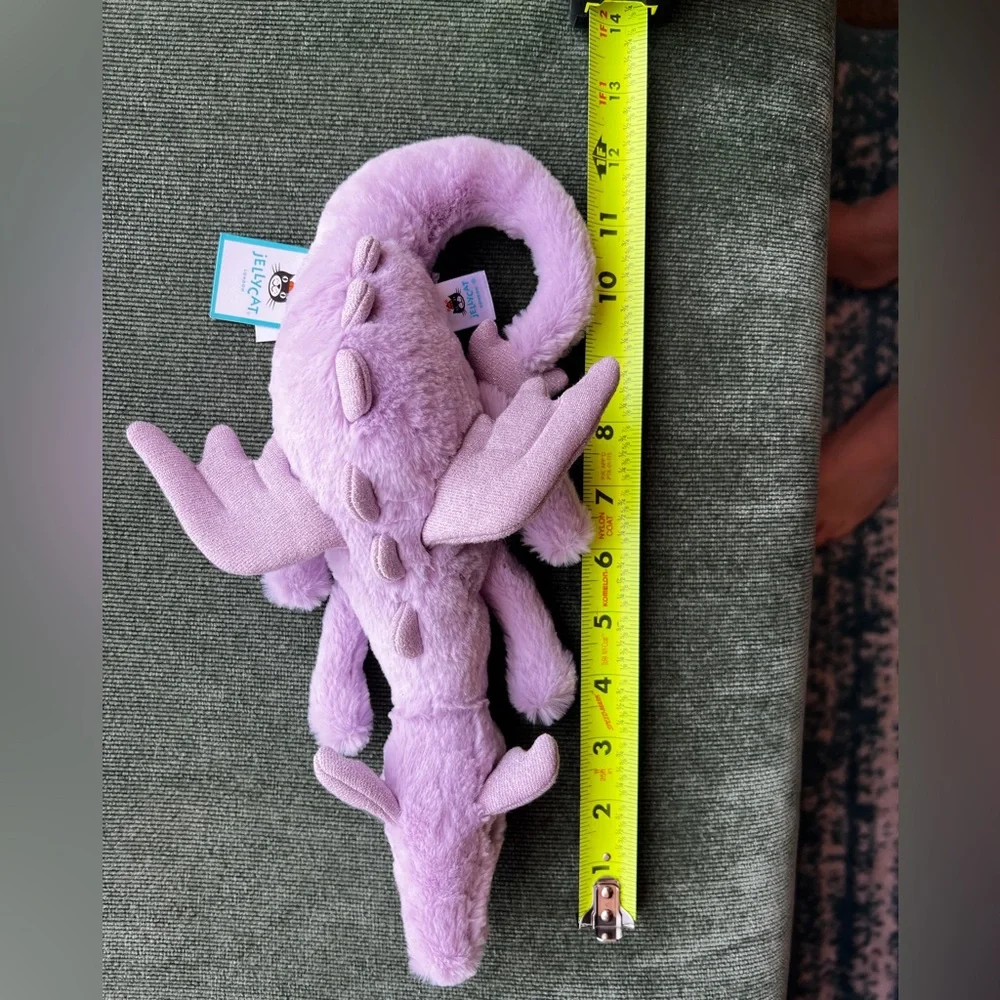 Jellycat Lavender Dragon Plush - Picture 2 of 4